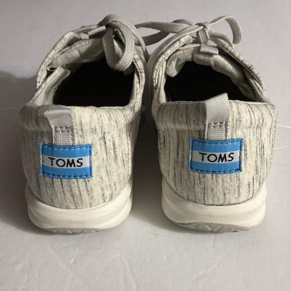 EUC TOMS DEL REY Sneakers, Birch Heather Jersey, Sz 6.5, Like new, Kicks - Picture 7 of 15